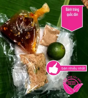 Bánh Tráng Phơi Sương sốt sa tế muối tắc