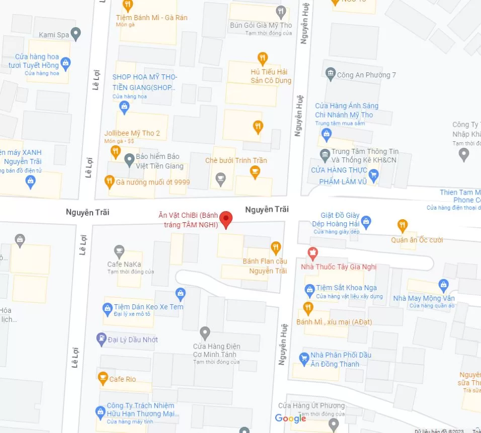 Địa chỉ: 100 Nguyễn Trãi Thành phố Mỹ Tho Tiền Giang
