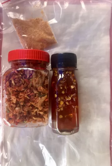 combo bánh tráng phơi sương muối sặc sốt sa tế tắc